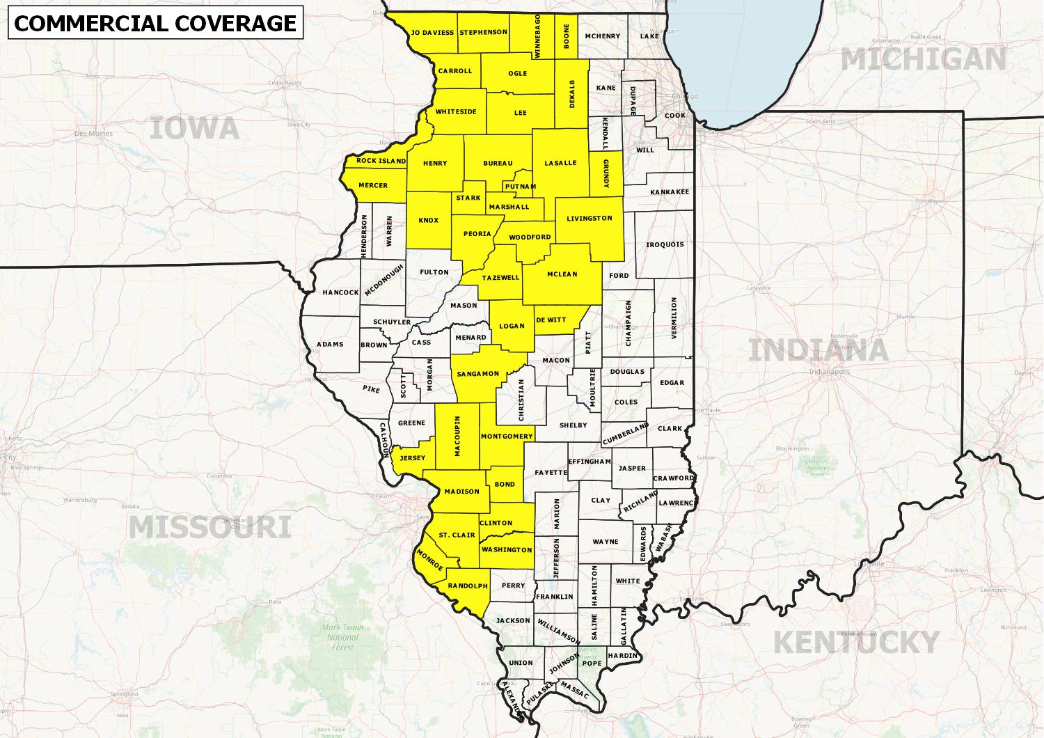 Illinois County Map