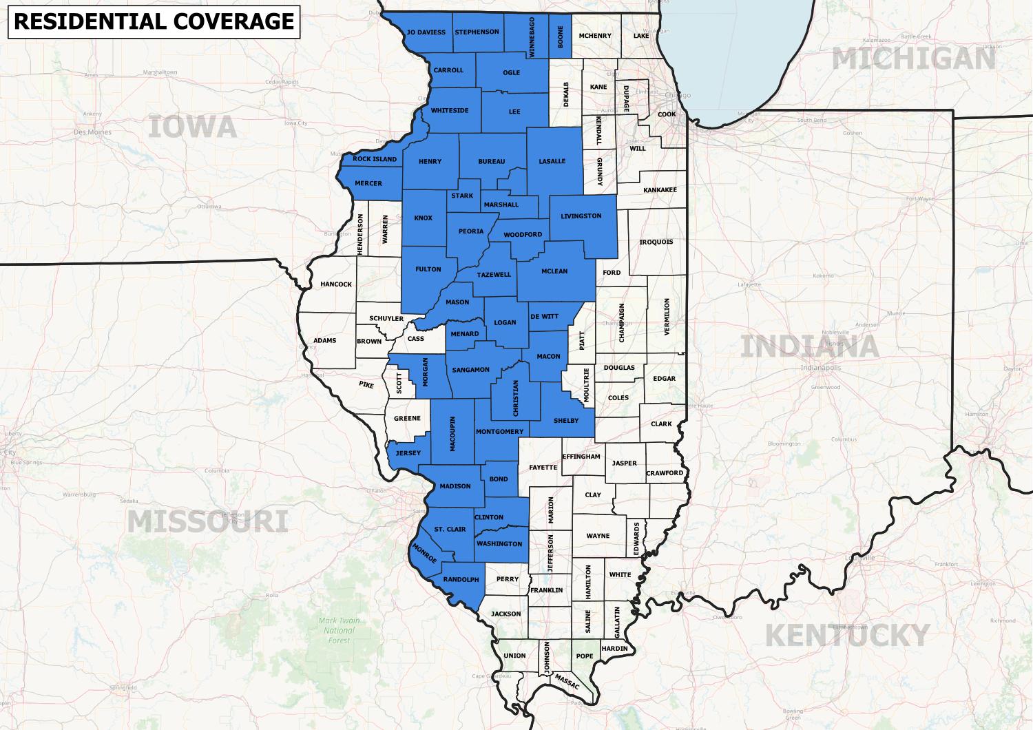 Illinois County Map