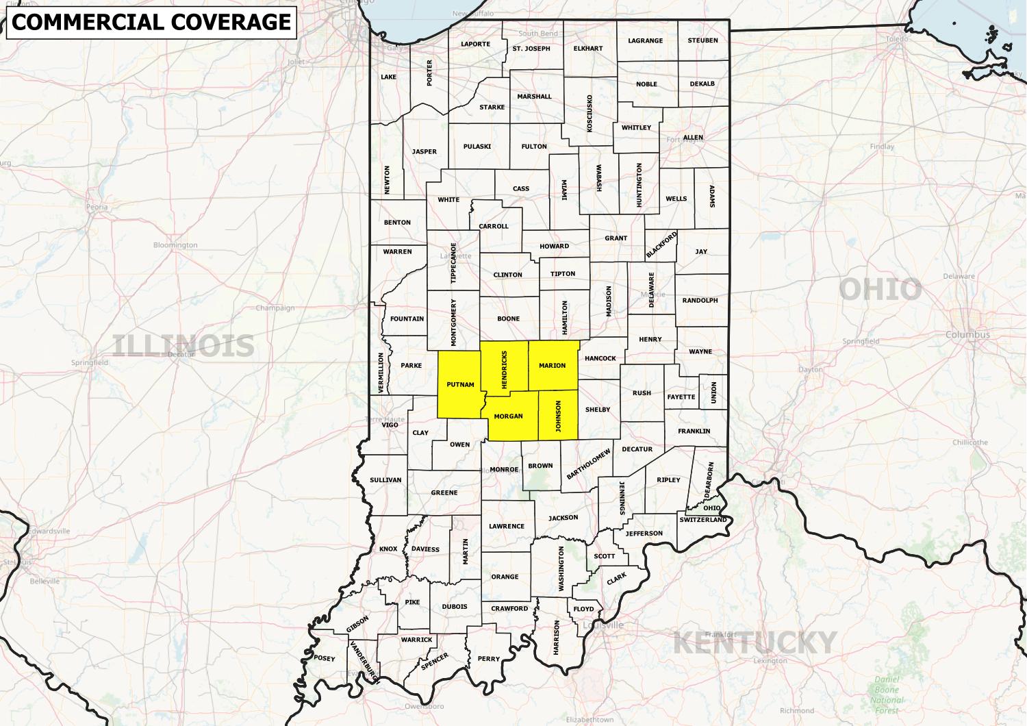 Indiana County Map