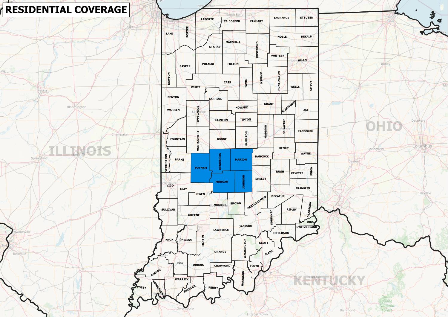 Indiana County Map