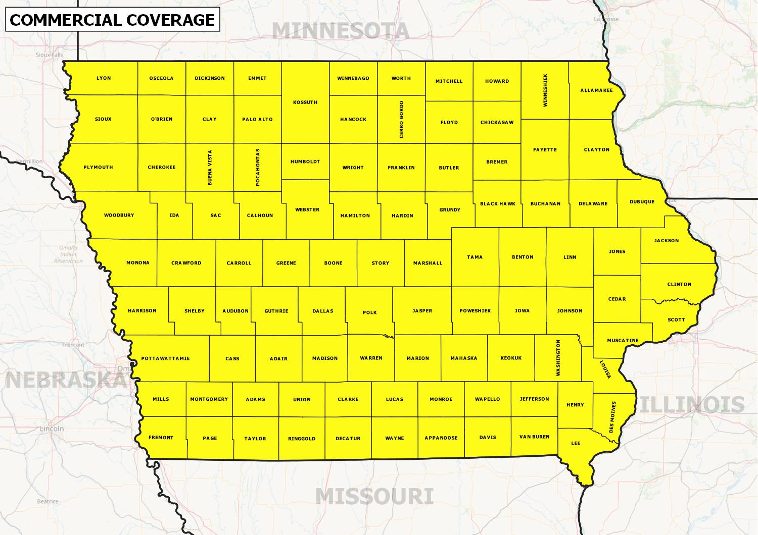 Iowa County Map