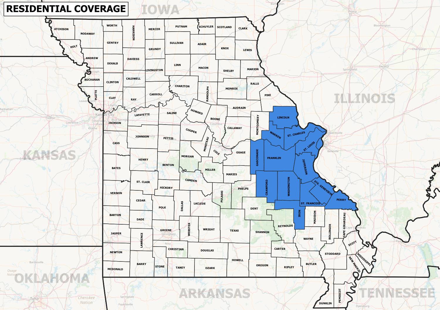 Missouri County Map